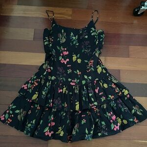 Car Cara botanical ruffle dress